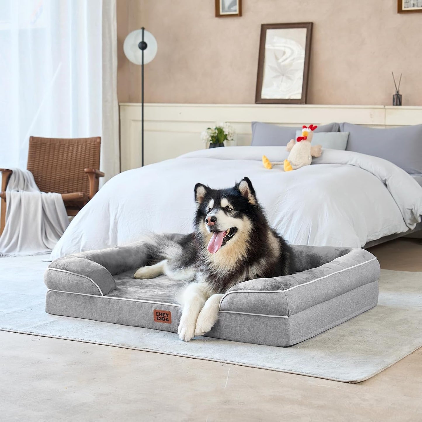 EHEYCIGA Orthopedic Dog Beds for Extra Large Dogs 44x32Inch, Waterproo