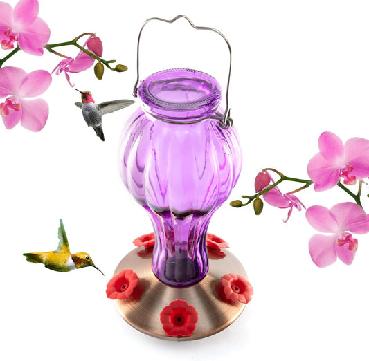 Nature's Rhythm Outdoor Mesh Feeder Metal Mesh Bird Feeder Purple Ball