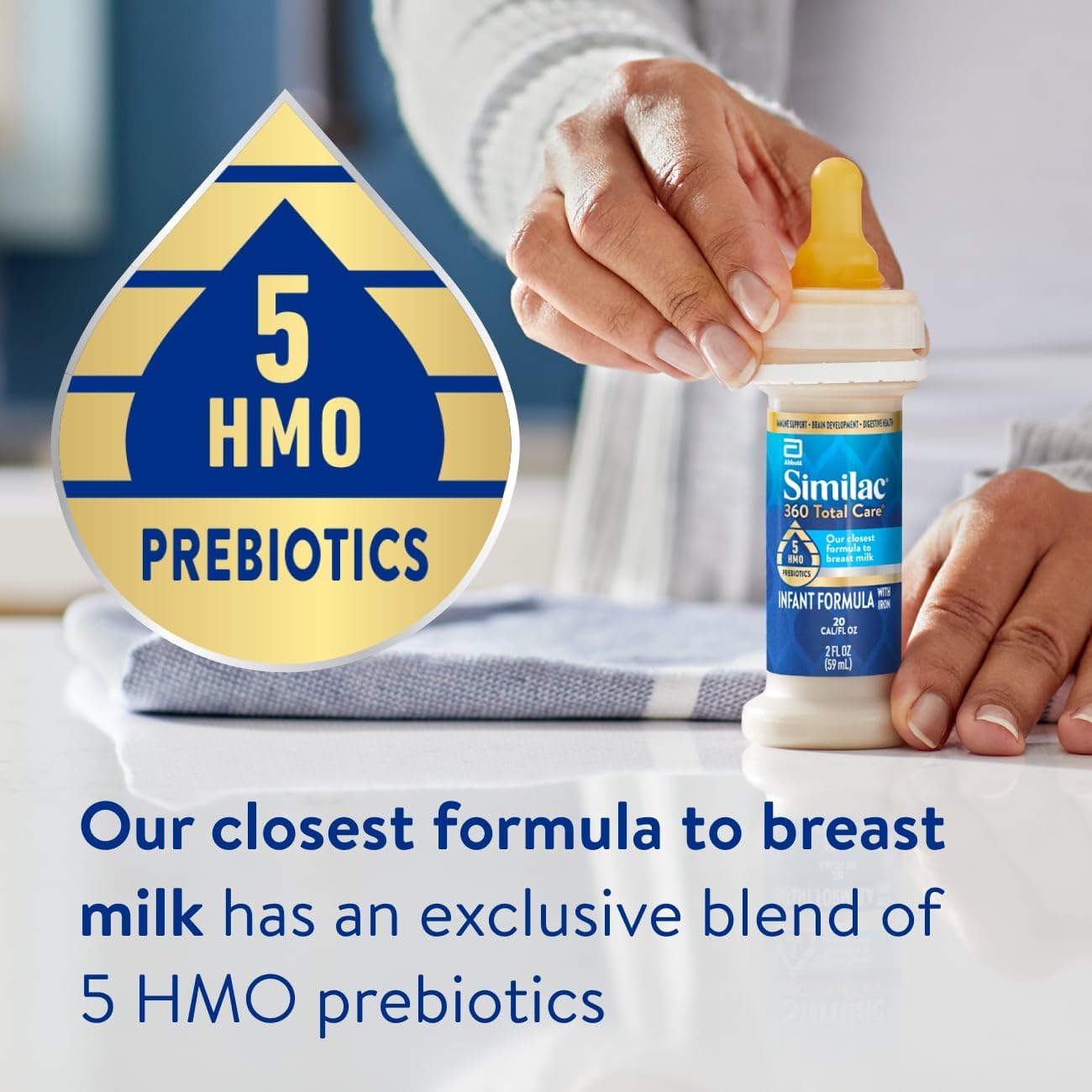 Similac 360 Total Care Infant Formula, Has 5 HMO Prebiotics, Our Close