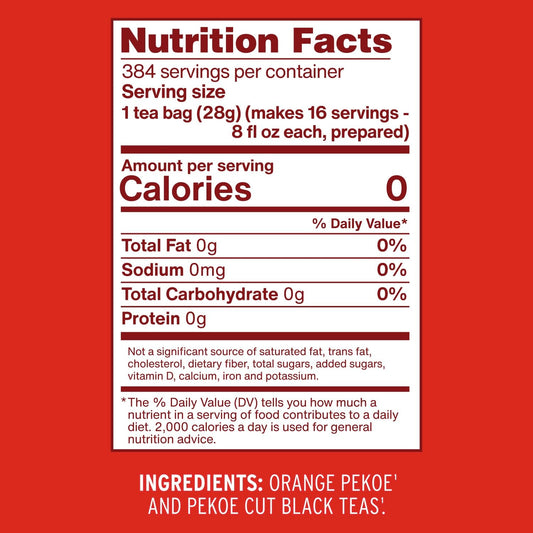 Luzianne Unsweetened Iced Tea Bags, Gallon Size, 24ct Box (Pack of 1)