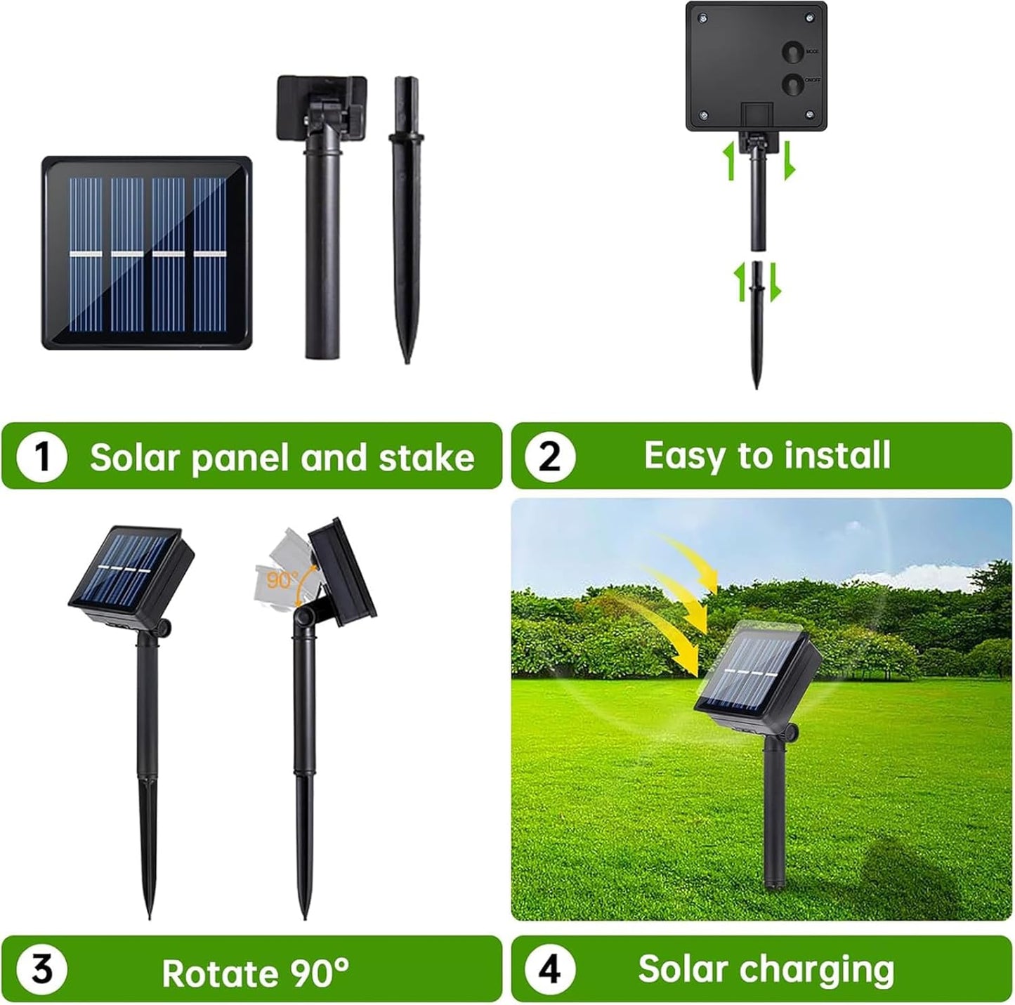 Solar LED Strip Lights Outdoor Waterproof 19.6FT 180 LED White Cuttable Solar Powered Tape Light for Outside, Pool, Stair, Accent Lighting (Upgraded Version)