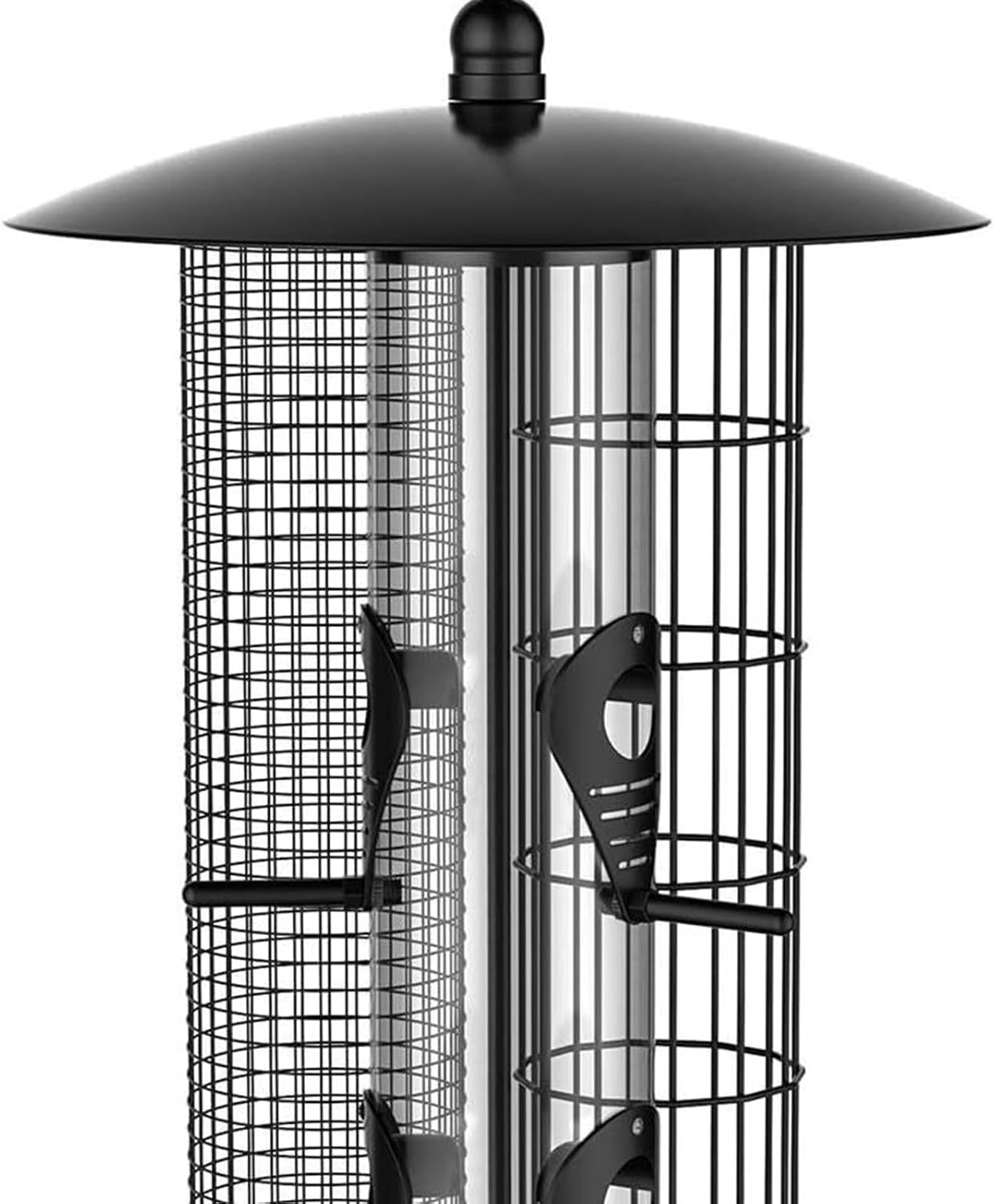 Bird Feeders for Outside - Triple-Tube Squirrel Proof Large Capacity - Bird Feeder Squirrel Proof Station,for Wild Finch Chickadee Hummingbird Food Nut Garden Yard Patio Porch