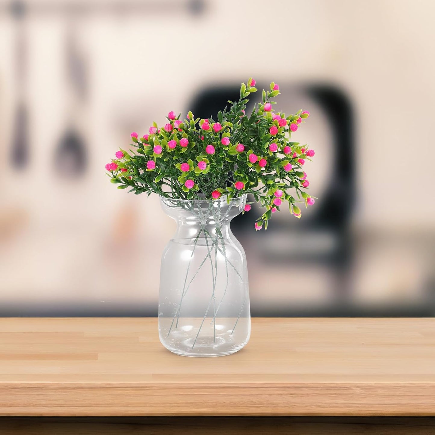 Milisten Glass Vase Hydroponic Flower Vase Small Glass Planter Pot Water Plant Holder for Home Décor Wedding Centerpieces and Bookshelf Decoration