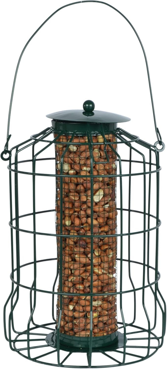 Supa Wild Bird Caged Peanut Feeder, Deters Squirrels and Larger Birds Such As Doves & Pigeons.