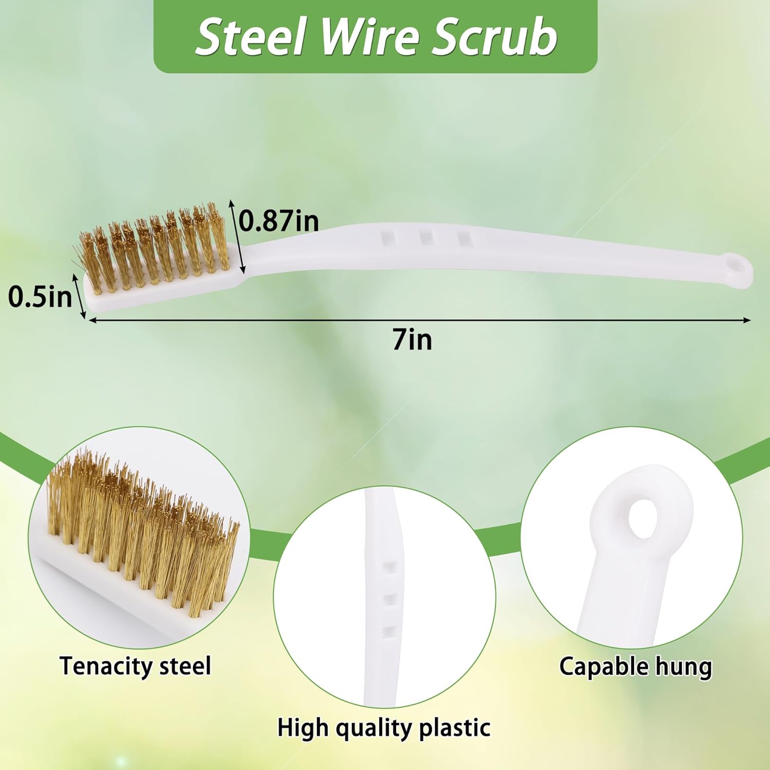 5Pcs Bird Bath Brush Kit, Larbeti 1P Hard Silk Bristle Bird Bath Clean