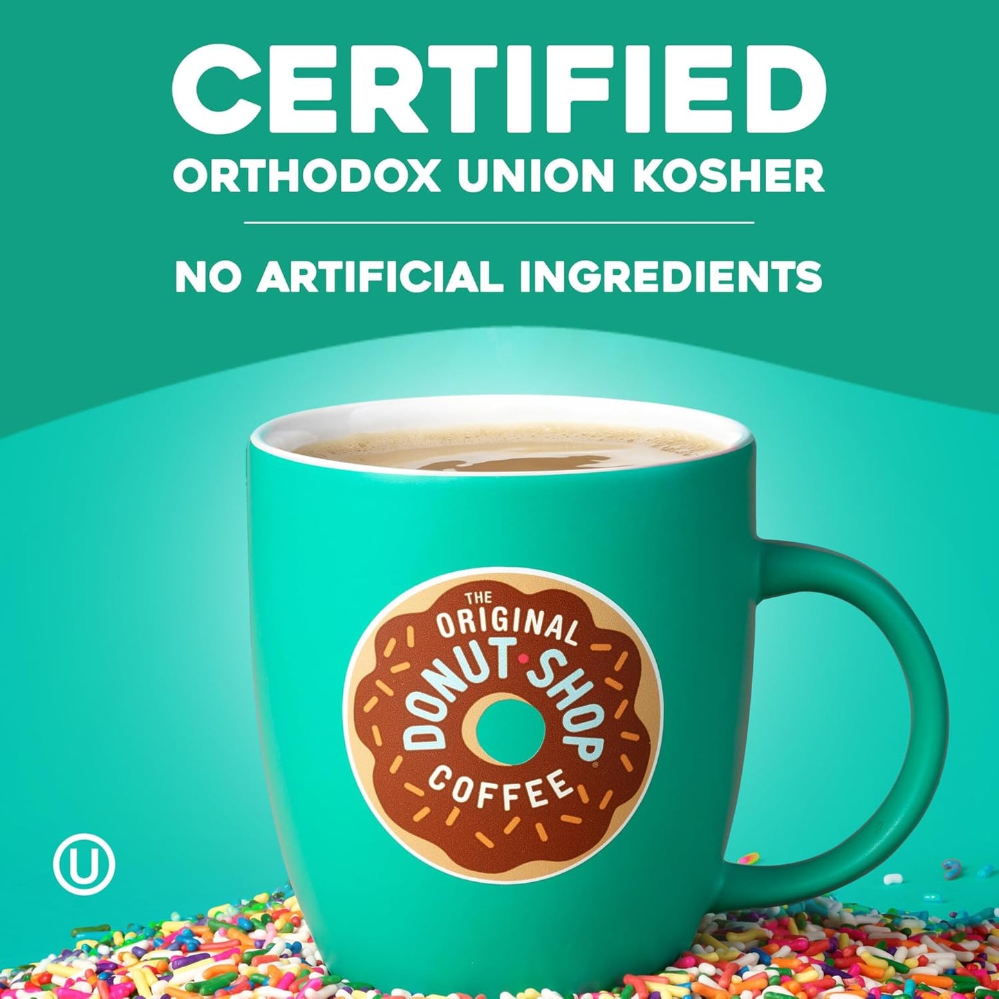 The Original Donut Shop Decaf Keurig Single-Serve K-Cup Pods, Medium Roast Coffee, 60 Count (6 Packs of 10)