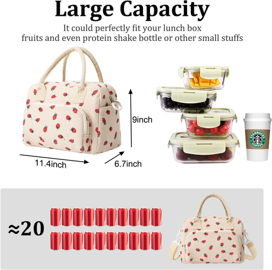 MEXS Insulated Lunch Bag for Women Men Large Reusable Lunch Box Adult Leakproof Portable Cooler Tote Bags for Work Picnic