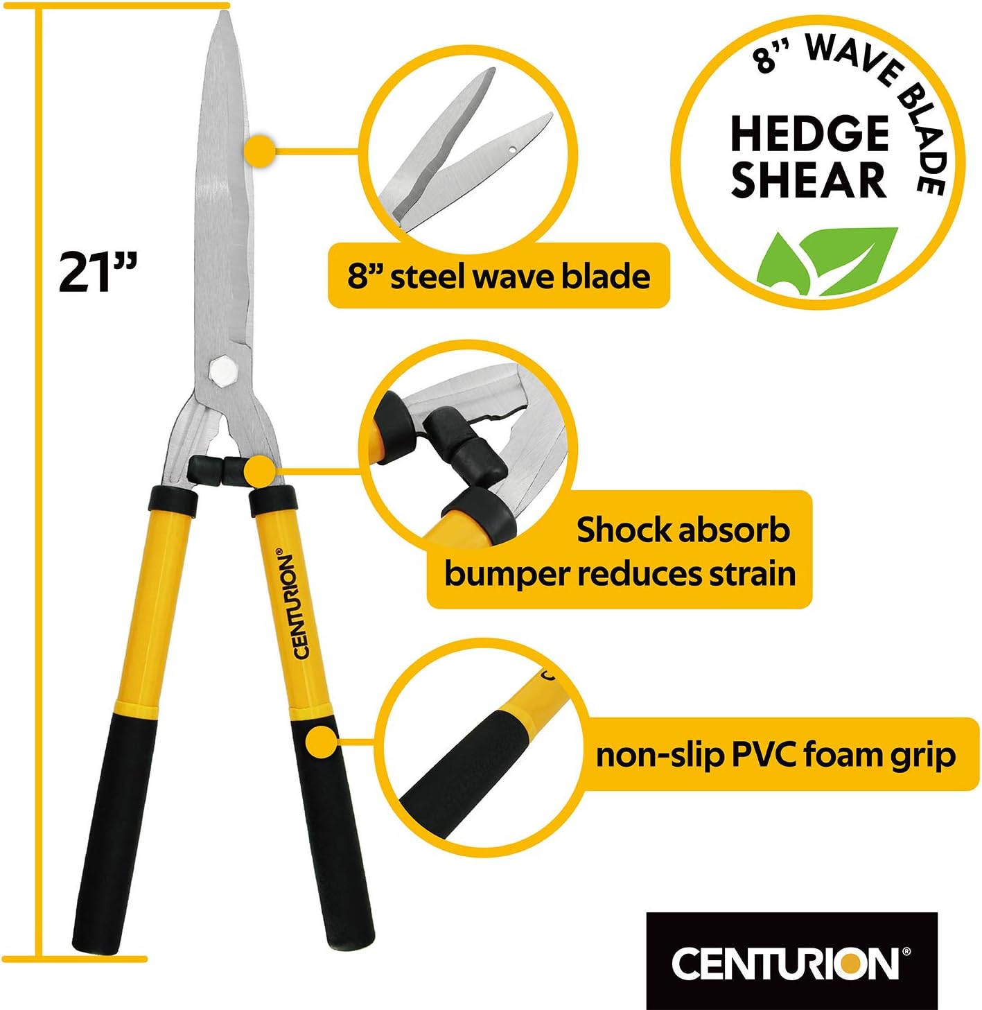 Centurion 1222 3-Piece Lopper, Hedge Shear & Pruner Combo Set, Heavy D