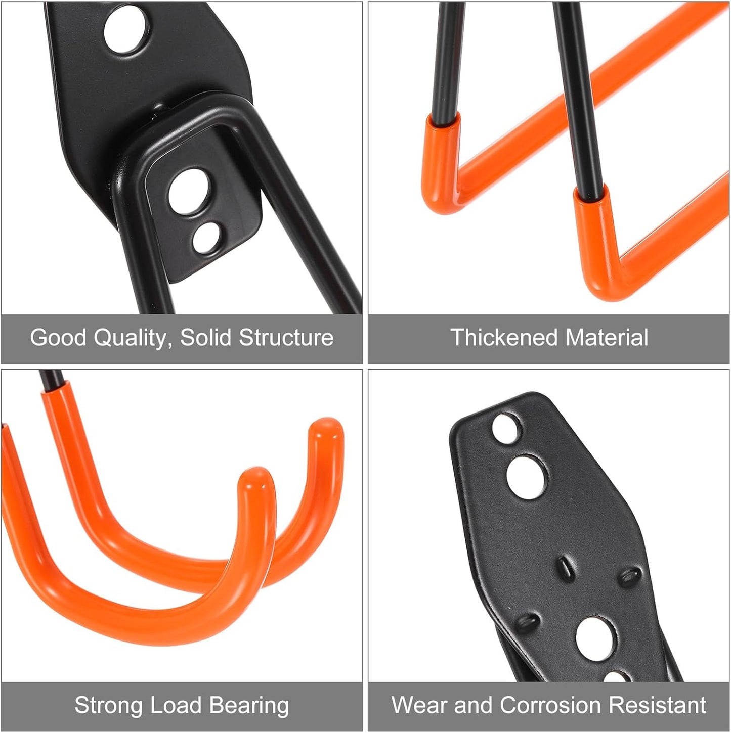 uxcell 10 Pack Garage Hooks, Heavy Duty Slat Wall Hooks, Garage Storag