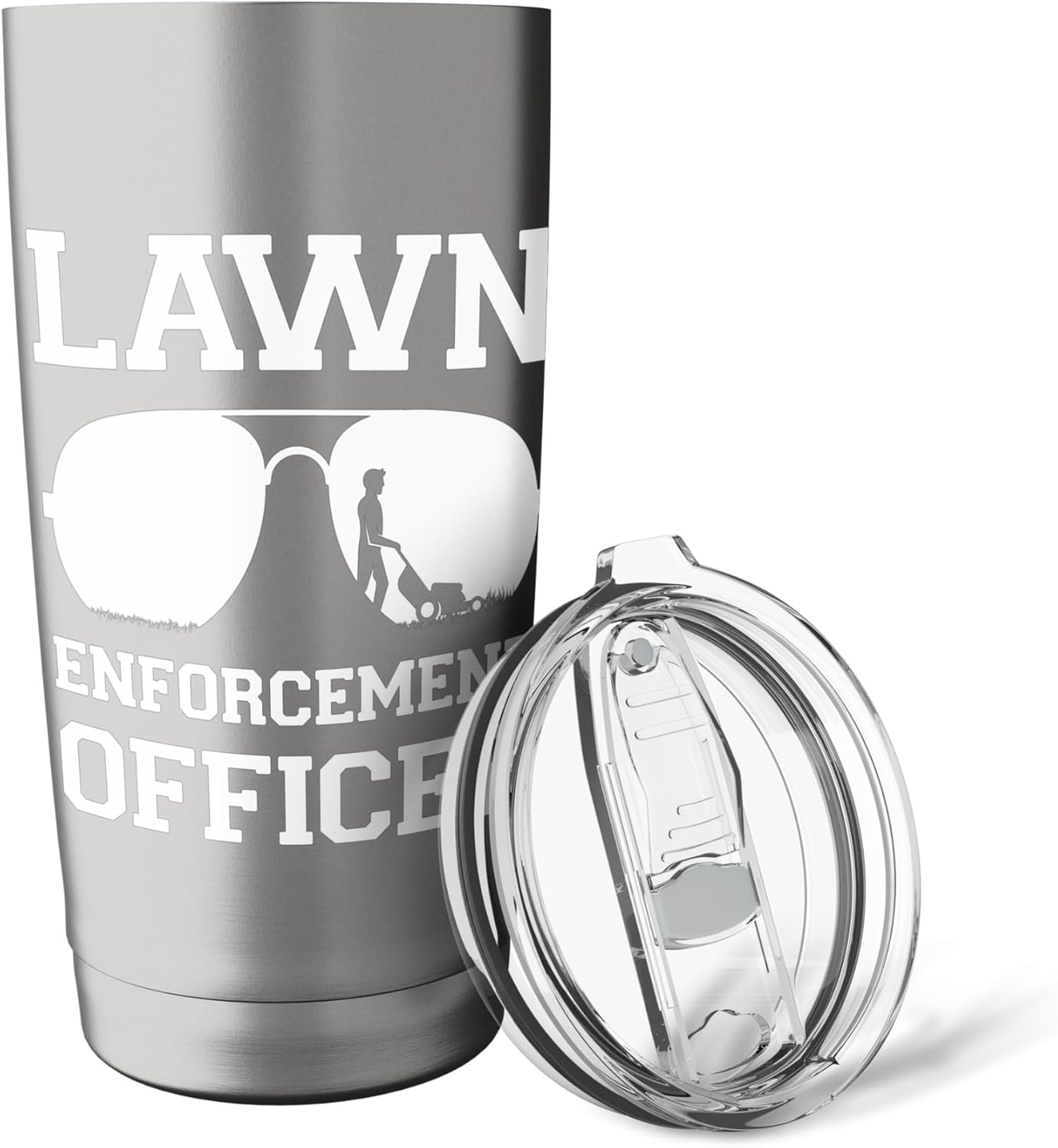 Lawn Enforcement Officer Lawn Mower Lawn Care Expert Stainless Steel Insulated Tumbler