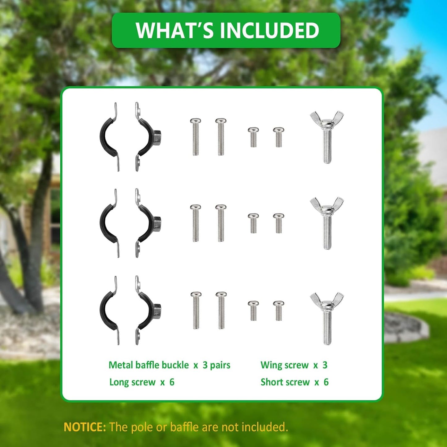 Metal Squirrel Baffle Bracket for Bird Feeder Pole, Heavy Duty Squirrel Baffle Buckle Stopper Support Holder for Bird Feeder Poles and Shepherds Hooks, 3 Pack
