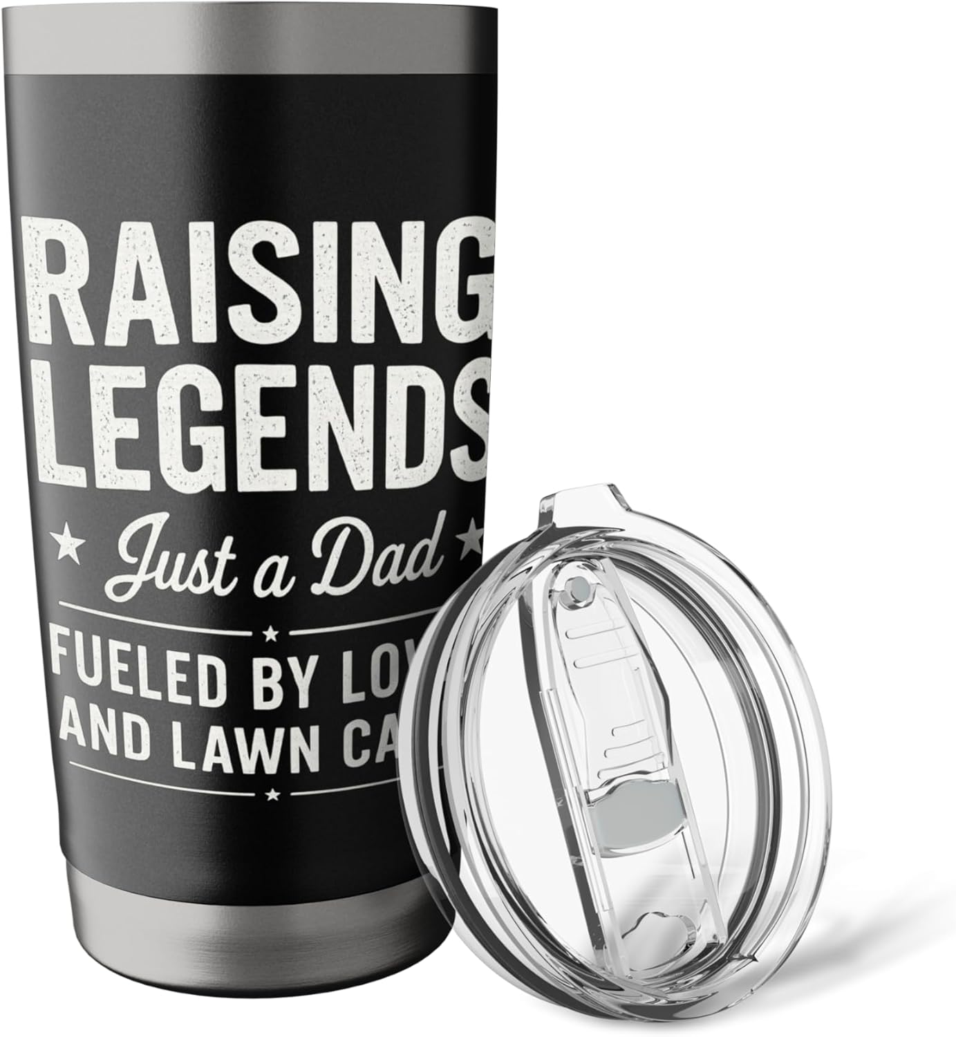 Raising Legendary Dad Lawn Care Father’s Day Tee Stainless Steel Insulated Tumbler