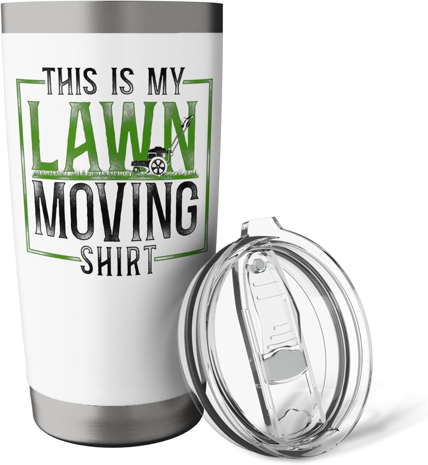 Lawn Mower Mowing Dad Father Landscaper Vintage This Is My Stainless Steel Insulated Tumbler