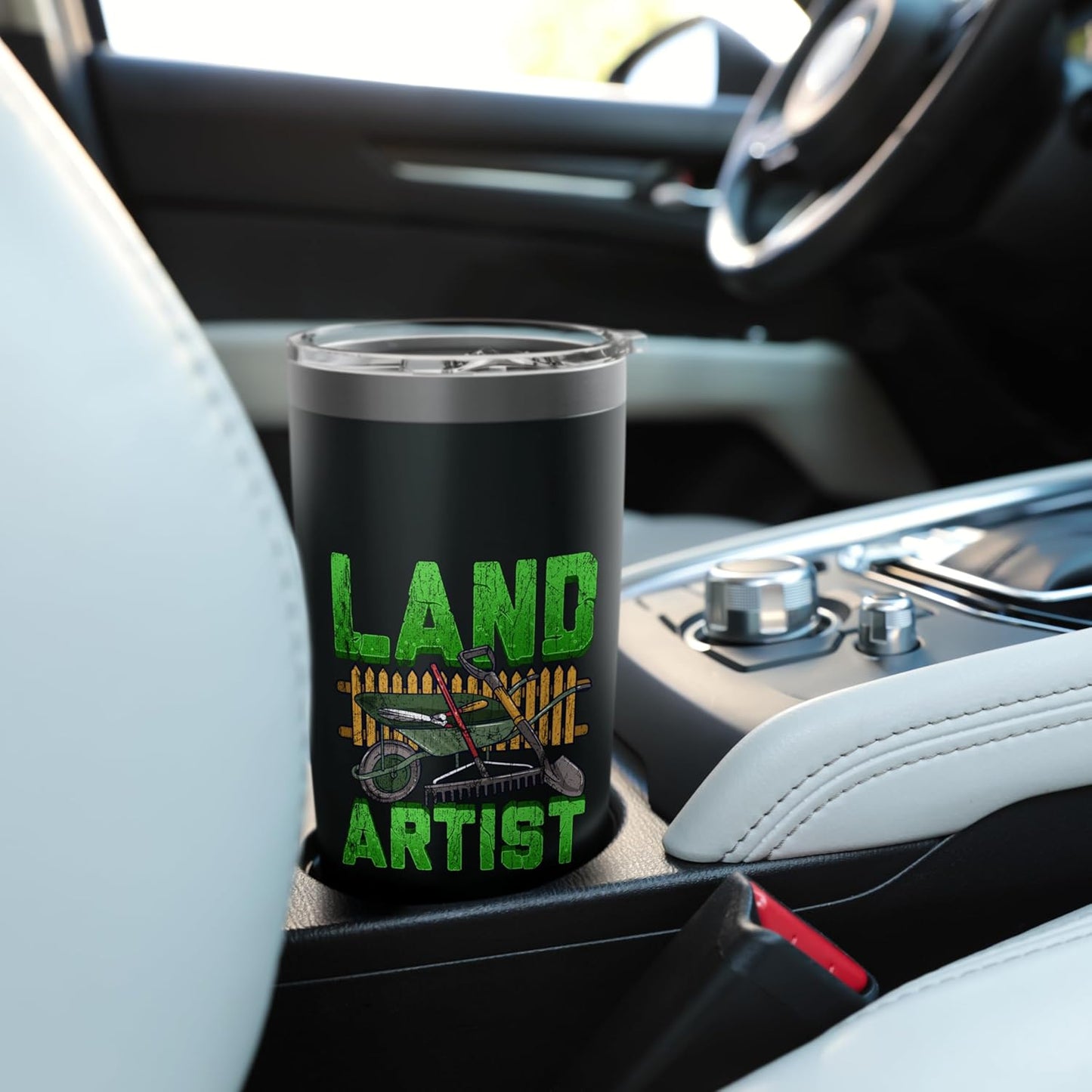 Lawn Care Mowing Design For Landscapers - Land Artist Stainless Steel Insulated Tumbler
