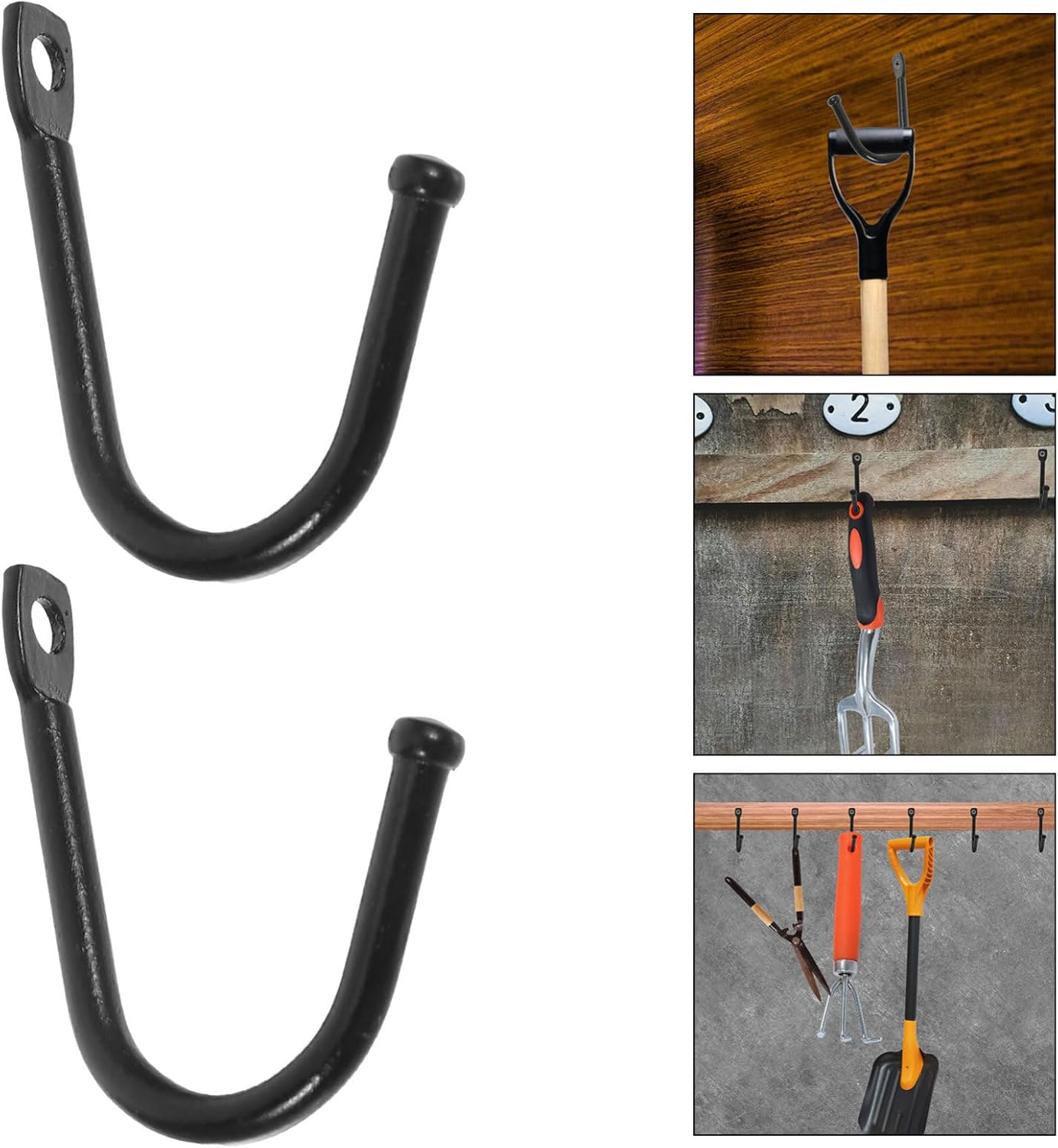 Milisten 20pcs Heavy Duty Garage Wall Hooks Versatile Storage Hangers 