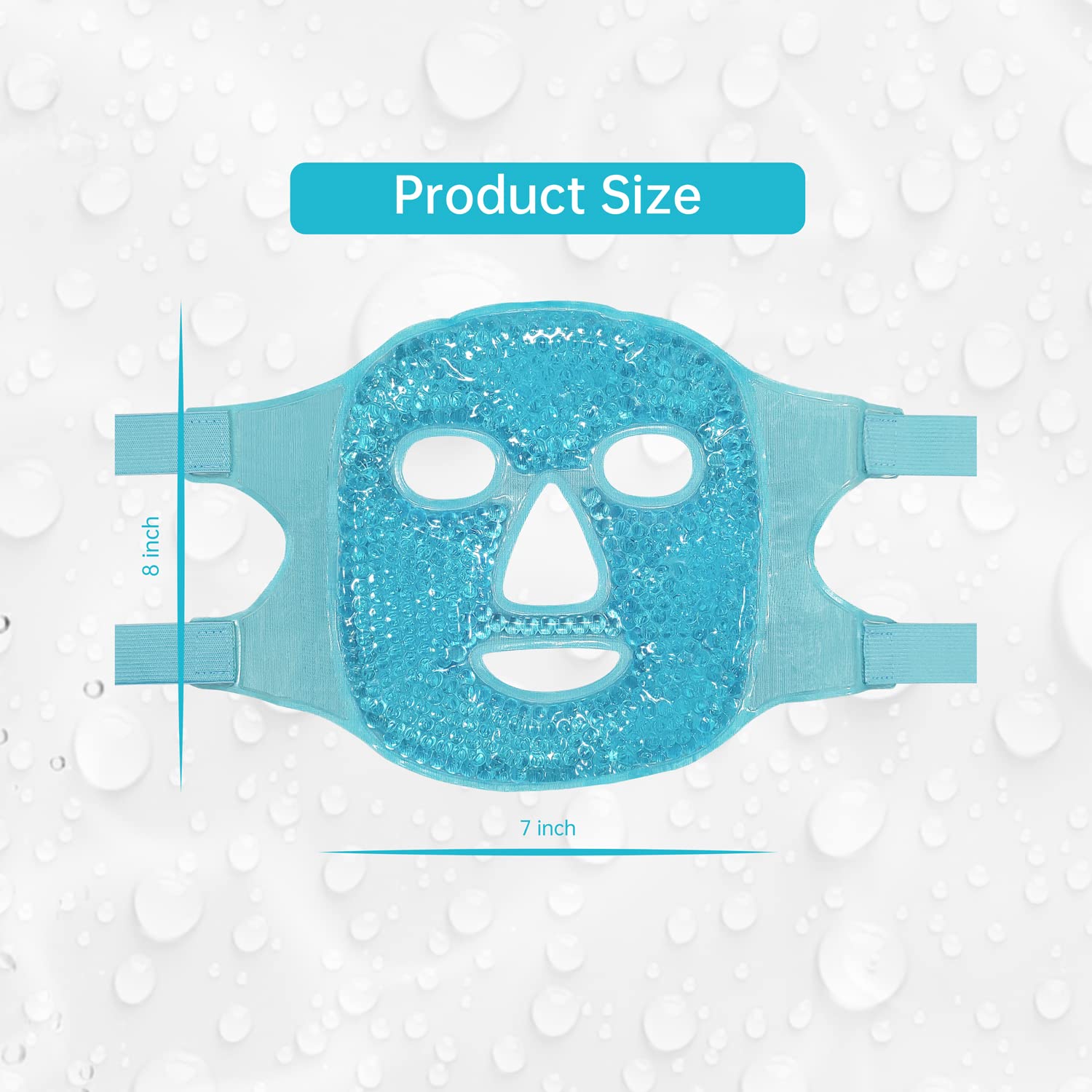 Cold Face Eye Mask Ice Pack Reduce Facial Puff, Dark Circles, Gel Hot 
