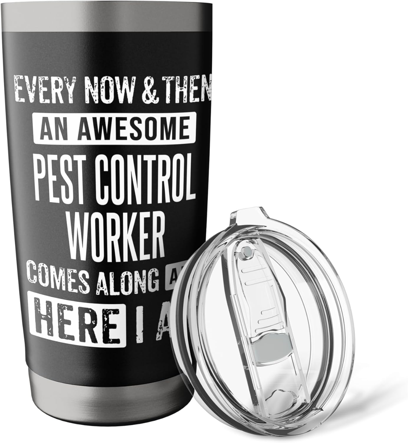 Sarcastic Pest Control Worker Technician Funny Saying Stainless Steel Insulated Tumbler