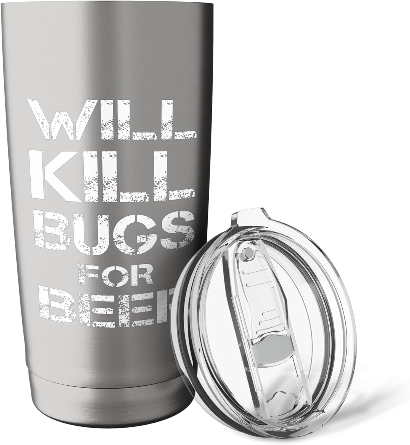 Will Kill Bugs For Beer Exterminator Pest Control Services Stainless Steel Insulated Tumbler