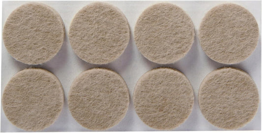 Scotch Felt Pads 32 PCS Beige, Felt Furniture Pads for Protecting Hardwood Floors, 1" Round, Easy-to-apply, Self-Stick design, Reliable protection from nicks, dents and scratches (SP802-NA)