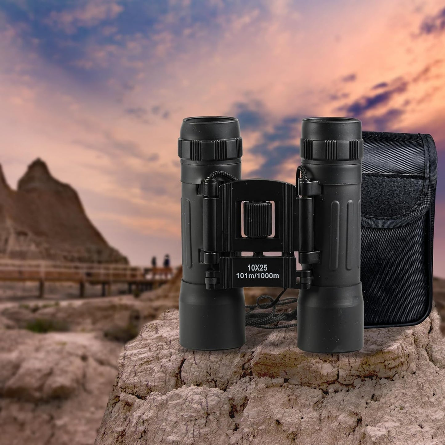 TrekTonic Compact 10x25 High Powered Binoculars For Adults and Kids, P