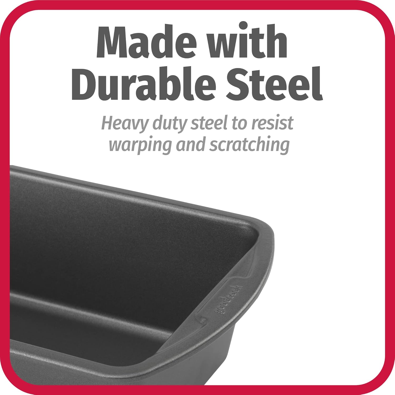 GoodCook Set of 2 Extra Large 13" x 5" Nonstick Steel Bread Loaf Pans,