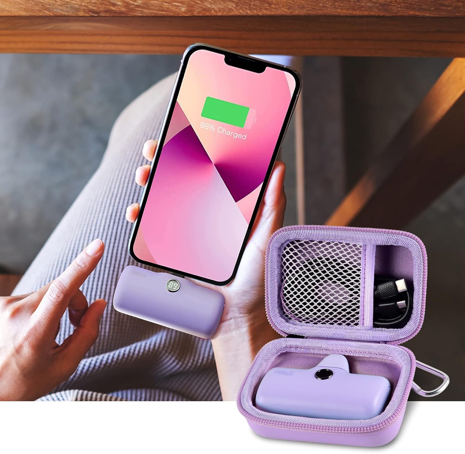 Portable Charger Power Bank Case for Swyop/for Feob/for Charmast/for J