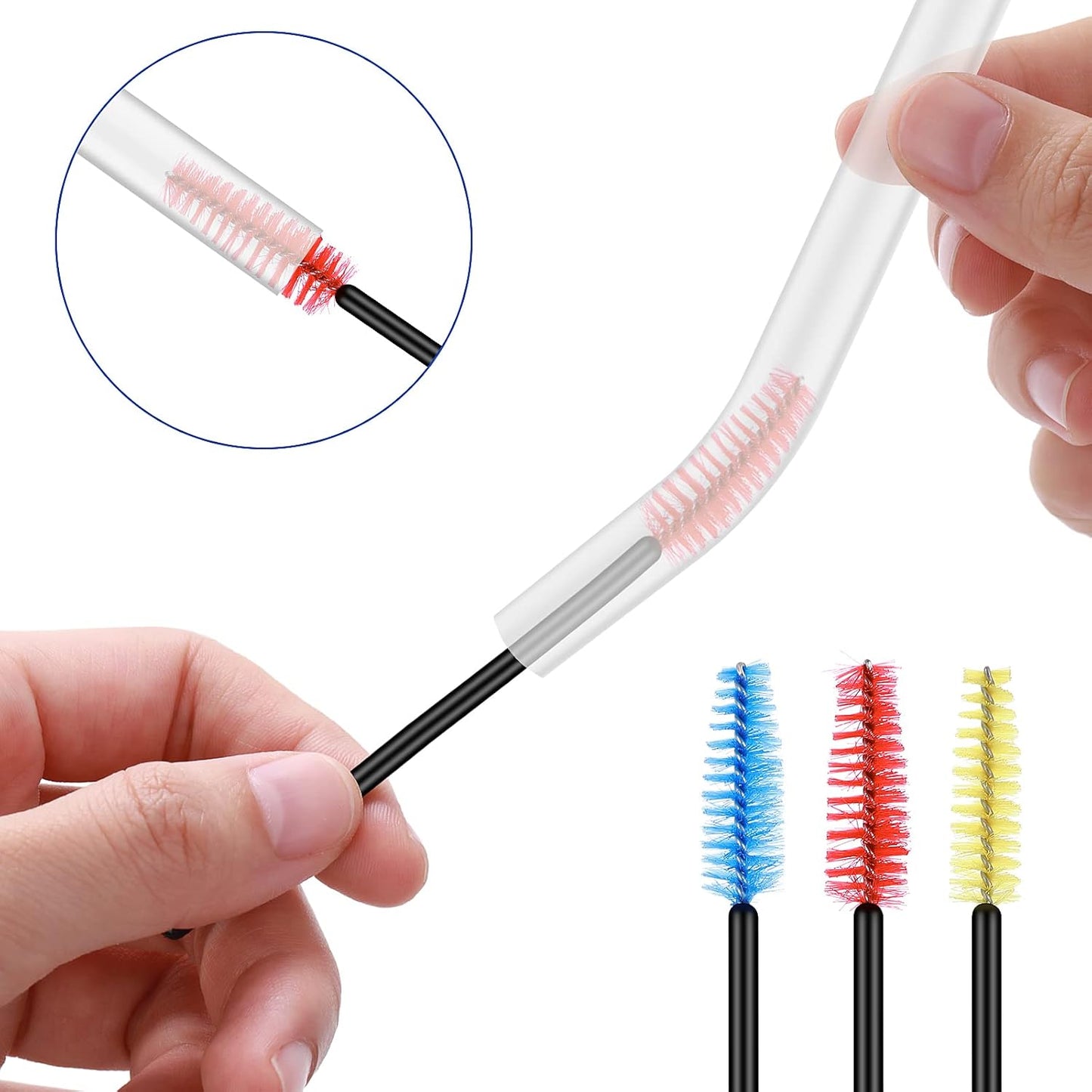 Prasacco 18 PCS Hummingbird Feeder Parts Cleaning Brushes Mini Nylon Cleaning Brushes Set Small Cleaner Brush for Bottles, Tubes, Jars, Bird Feeder