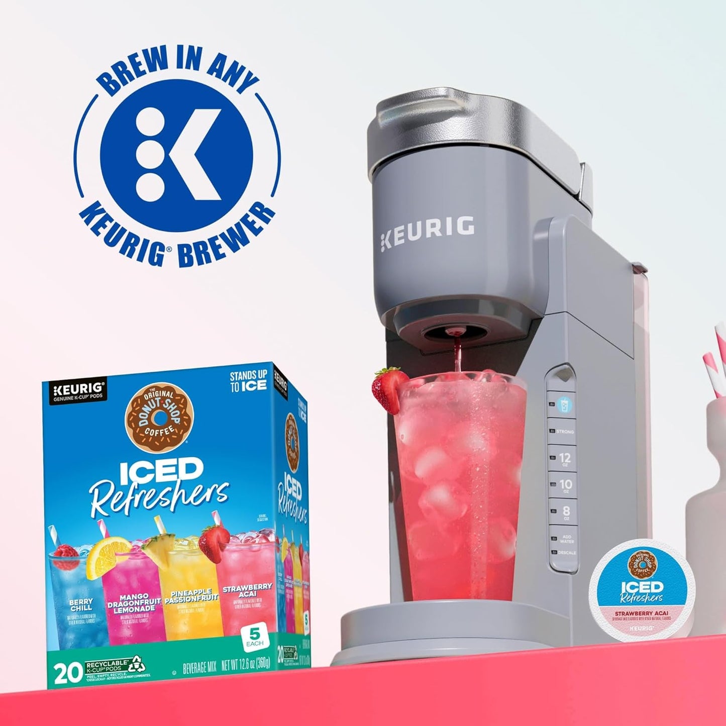 The Original Donut Shop, Iced Refreshers, Keurig Single Serve K-Cup Po