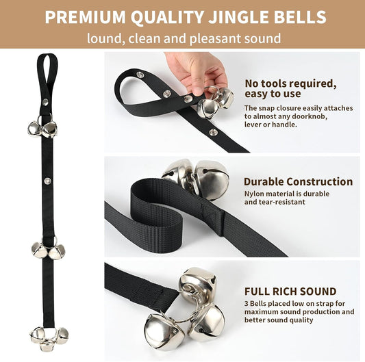 Upgraded Puppy Bells Dog Doorbells for Door Knob/Potty Training/Go Out