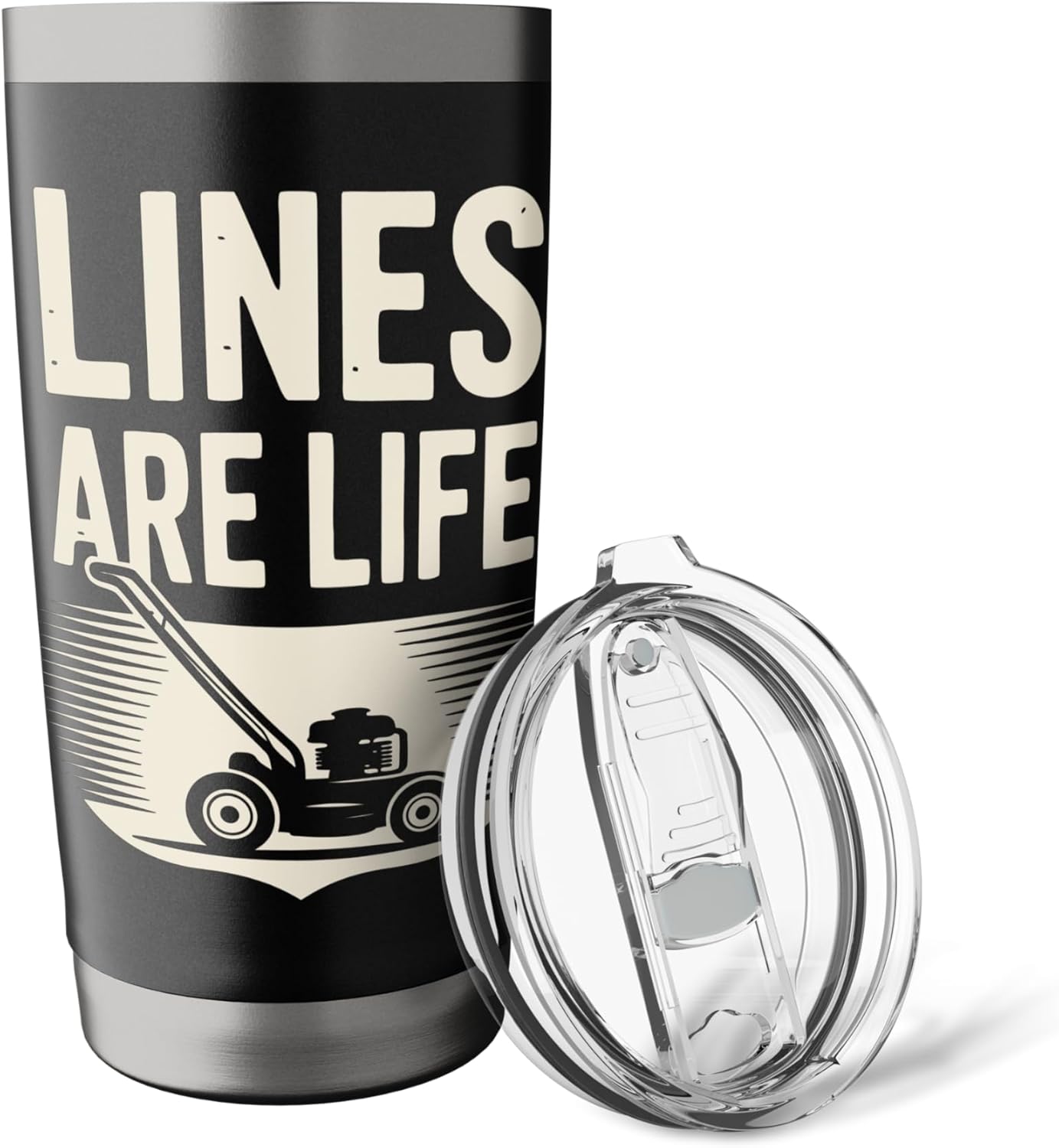 Lawn Striper Lawn Care Mowing Lines Stainless Steel Insulated Tumbler