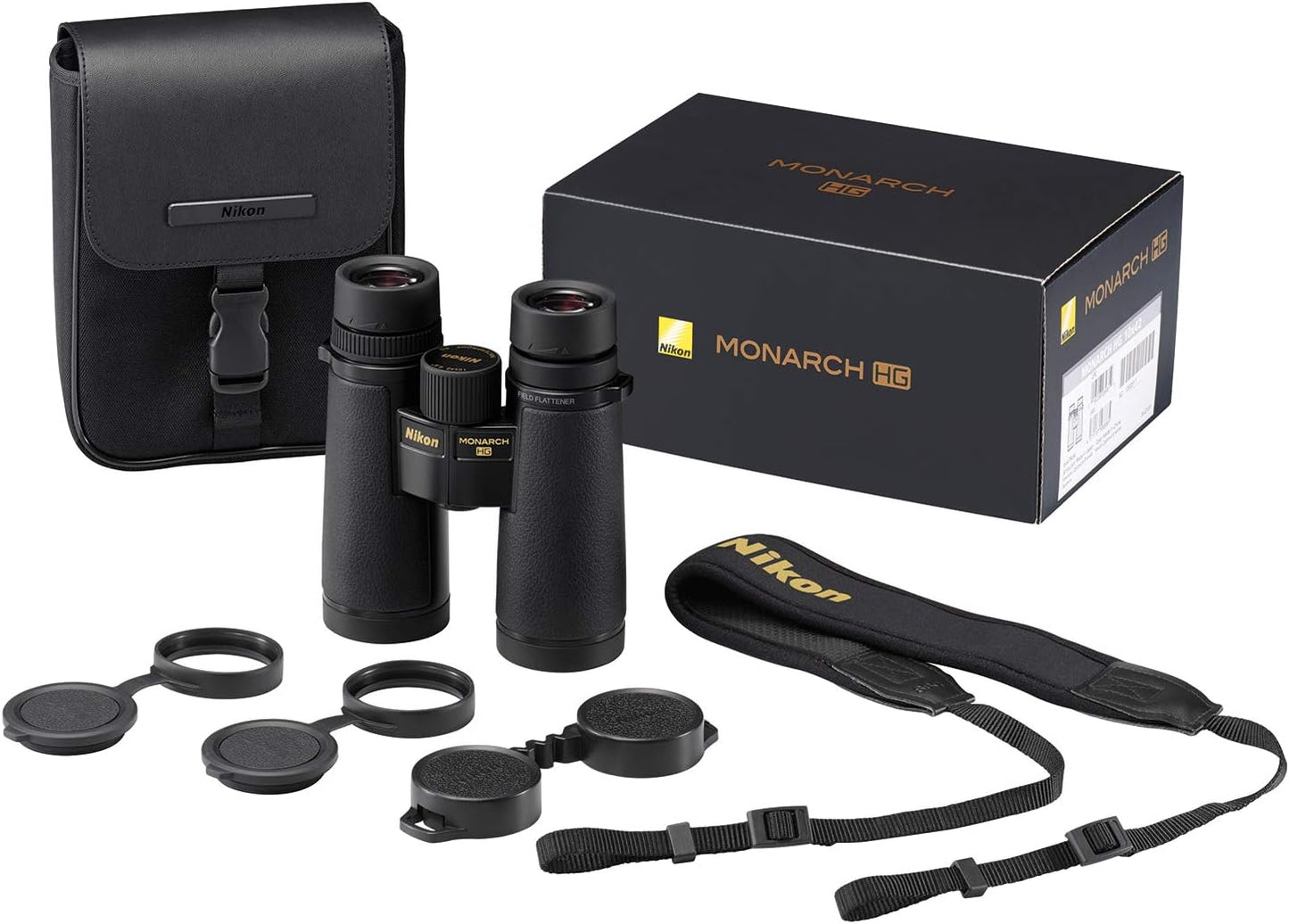 Nikon Monarch HG 10x42mm Binocular - Wide Field of View, Bright Multicoated Lenses, High-Definition Viewing - Lightweight Waterproof Fogproof Outdoor Nature Observation Binoculars (16028)