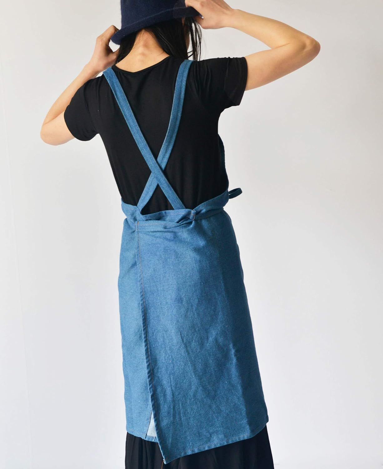 Denim Matching Apron for Kids and Adults, Children Age 3-7 8-12, Cooki