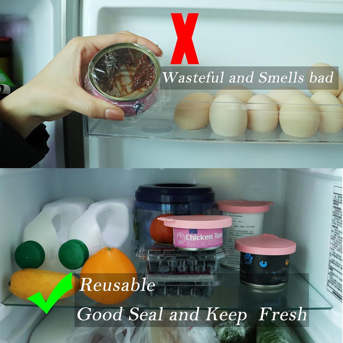 3 Pcs Pet Food Can Lids & One Can Spoon | Cute Paw Shape Opener Spatul