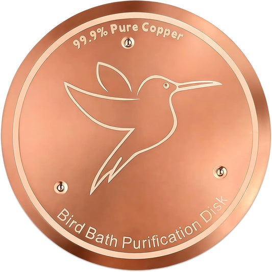Bird Bath Copper Disk, Copper Disc for Bird Bath 99.99% Pure 0.6 mm Th