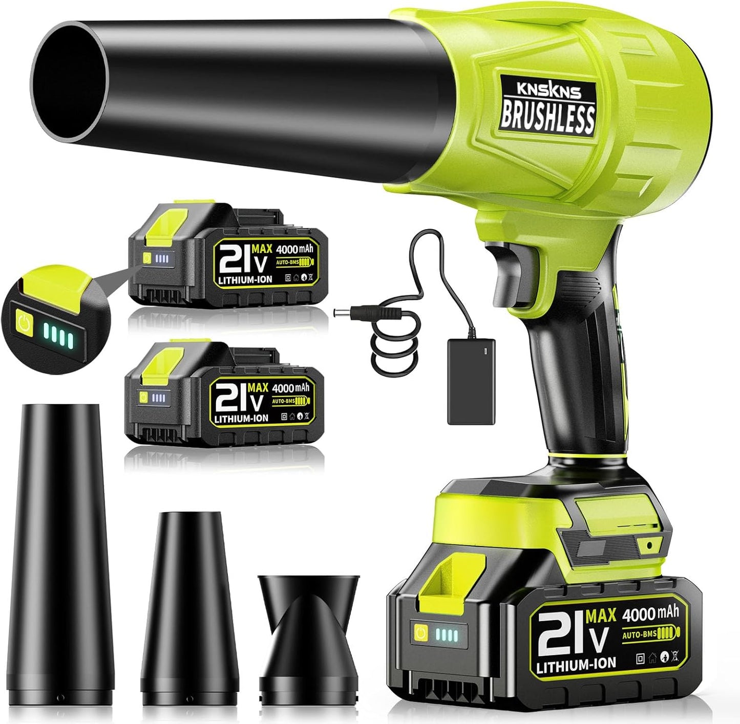 Electric Leaf Blower Cordless,580000RPM Lightweight Handheld Leaf Blow