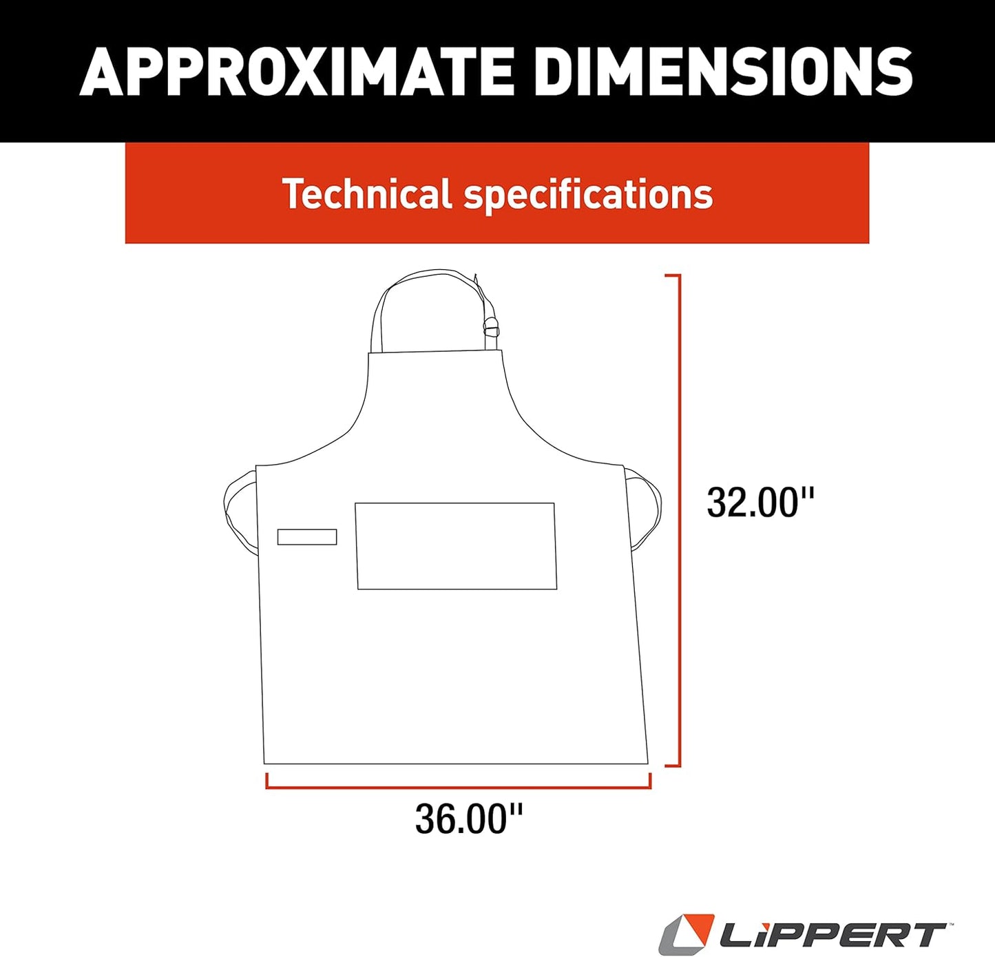 Lippert™ Scouts Apron – Perfect for cooking, grilling, cleaning, gardening, crafting – Comfortable and durable cotton twill material – Three storage pockets and towel loop for convenience – 2022107842