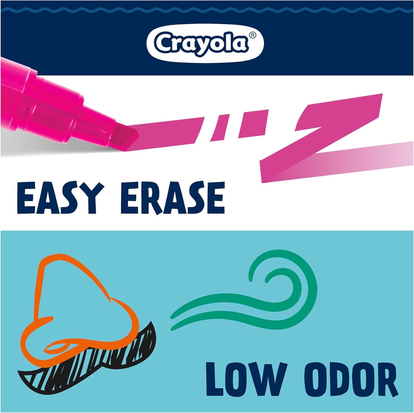Crayola Take Note Dry Erase Markers for School (12ct) Essential Easter