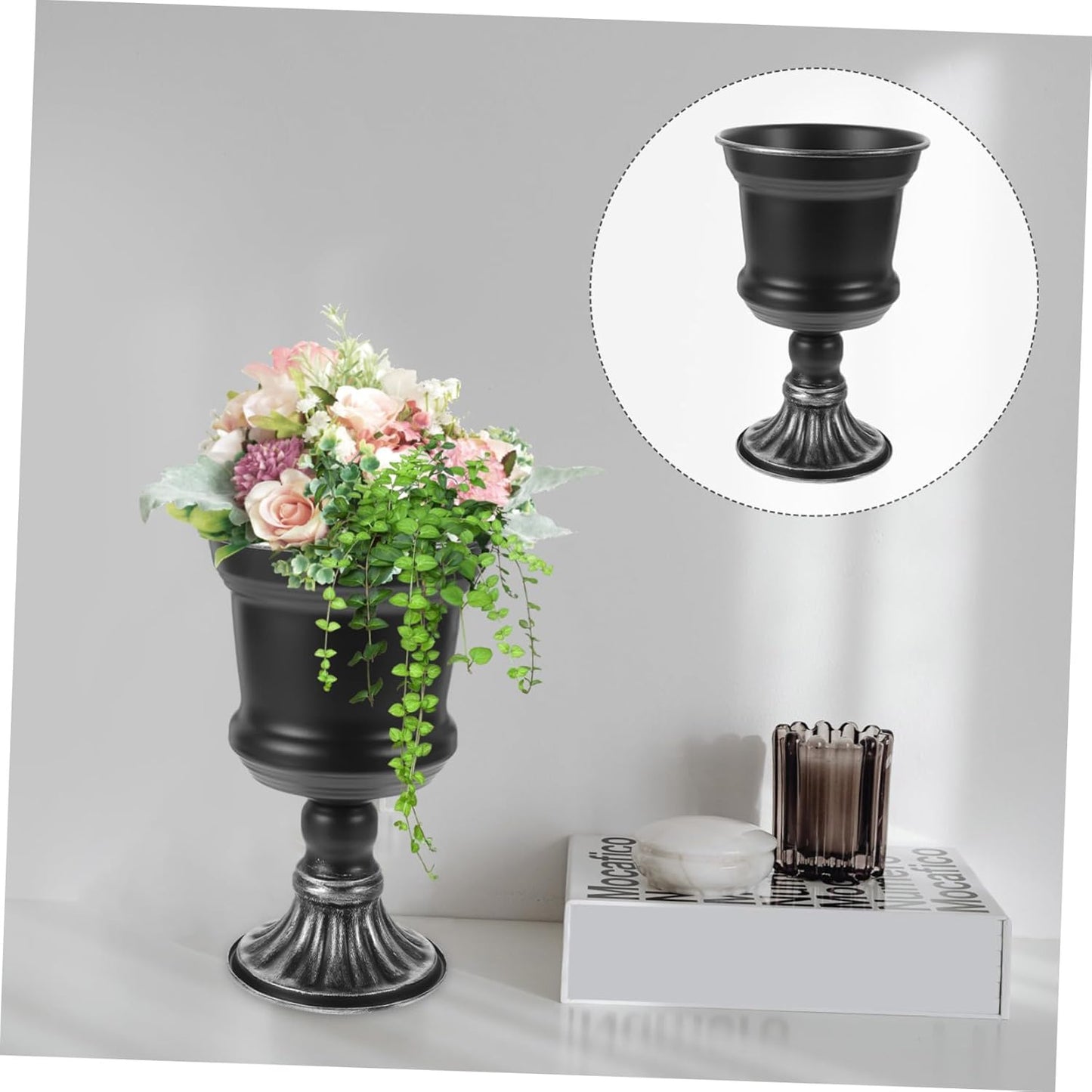 BESTOYARD Iron Planter Vase Elegant Vintage Flower Arrangement Urn for