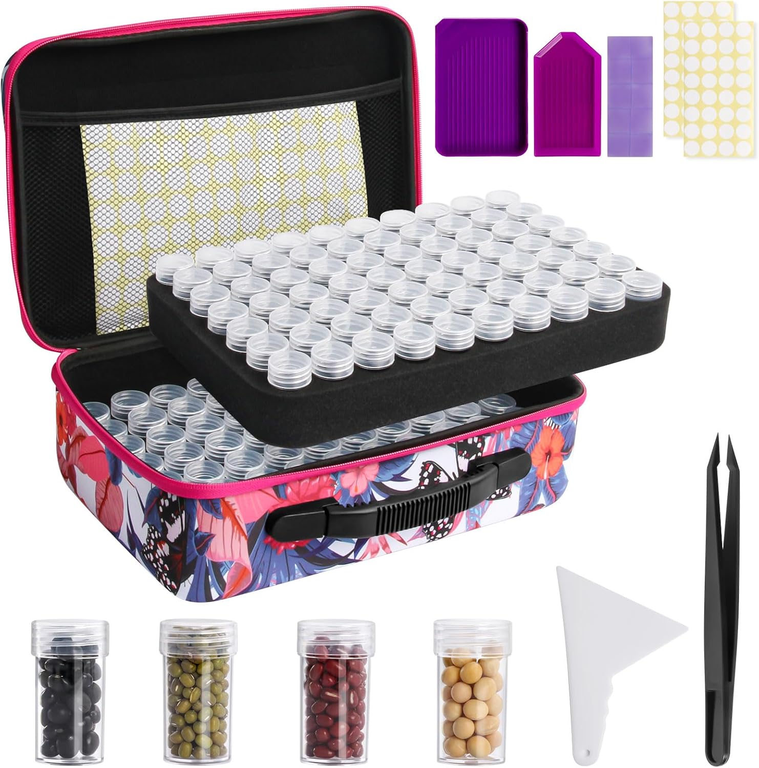 Seed Storage Organizer 140 Slots Seed Organizer Storage Box, Portable 
