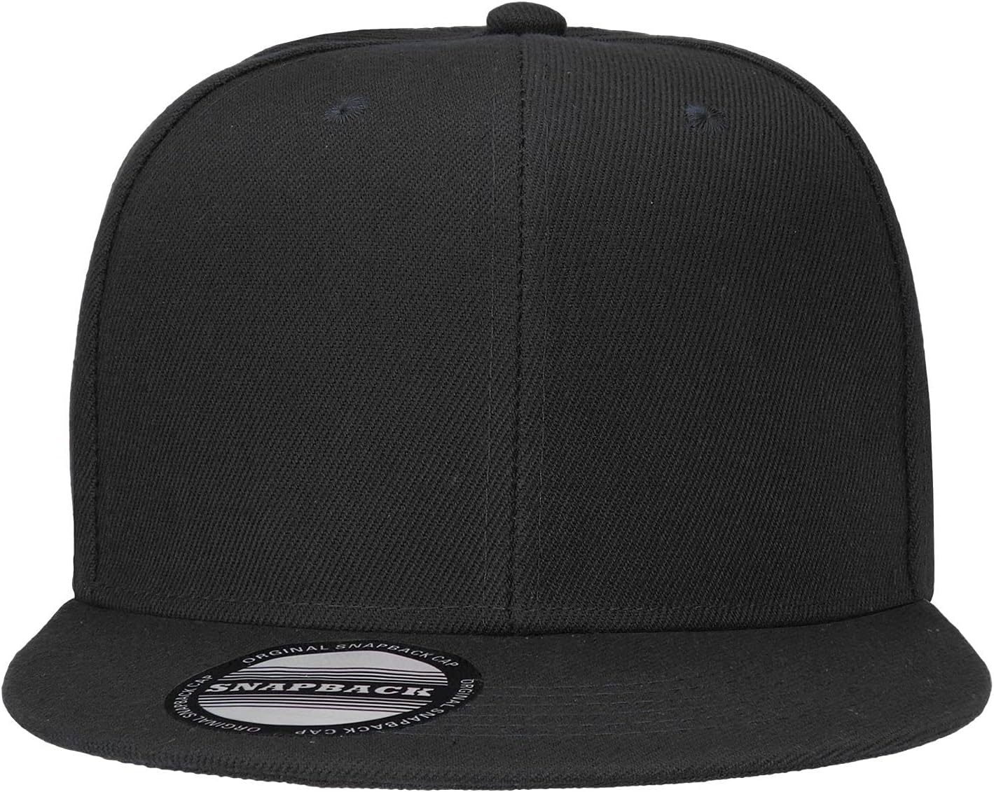 Classic Snapback Hat Cap Hip Hop Style Flat Bill Blank Solid Color Adj