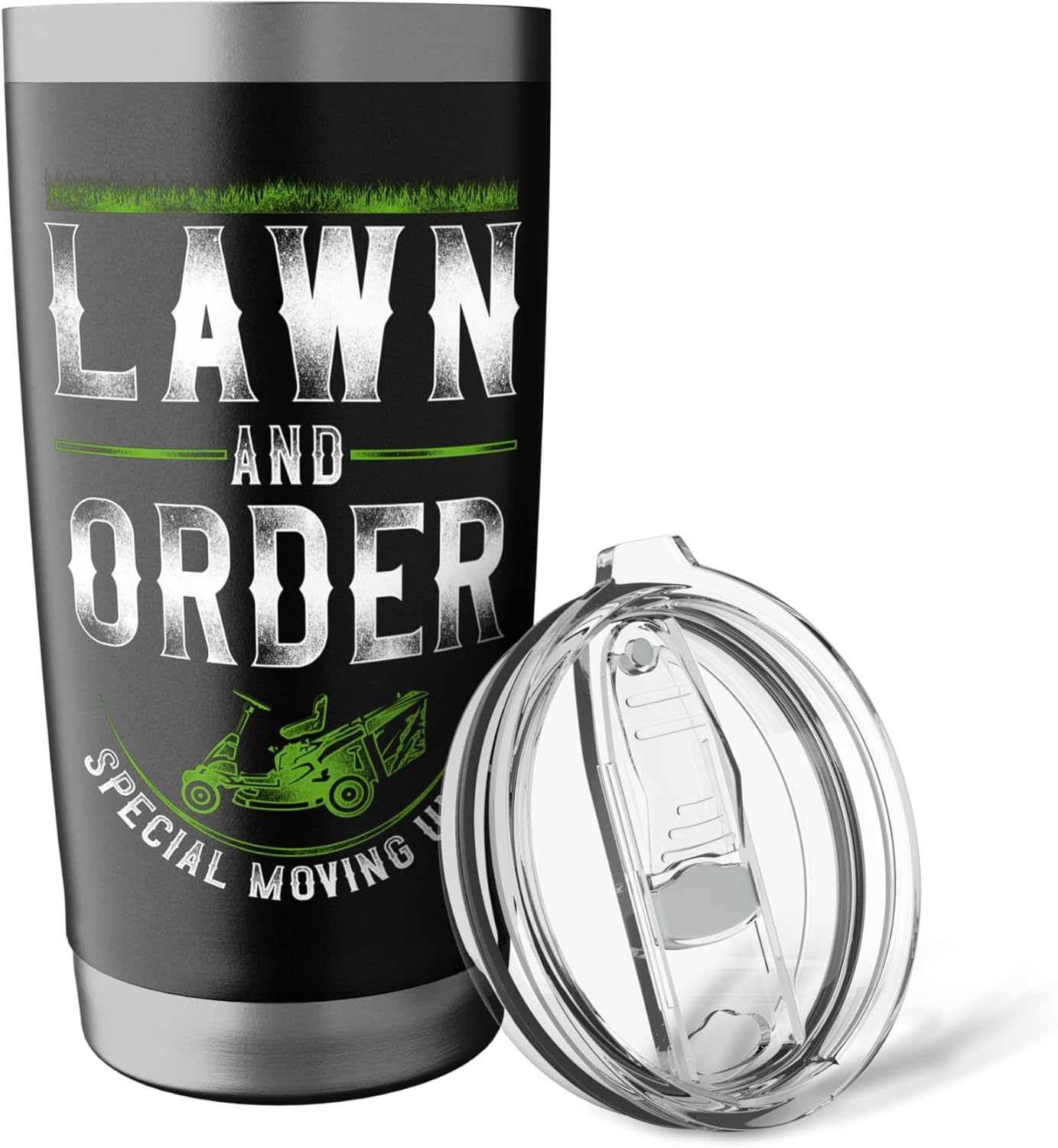 Lawn Mower Mowing Dad Father Landscaper Vintage Tractor Lawn Stainless Steel Insulated Tumbler