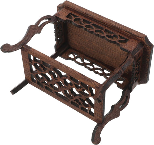 PRETYZOOM Rectangular Wood Riser Stand Jade Base Plant Stool Base Succulent Holder Stable Decorative Display for Indoor Outdoor Space-saving Art Accent