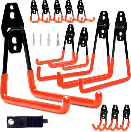 Garage Hooks 13 Pack Wall Mounted Garage Hooks Heavy Duty with Extensi