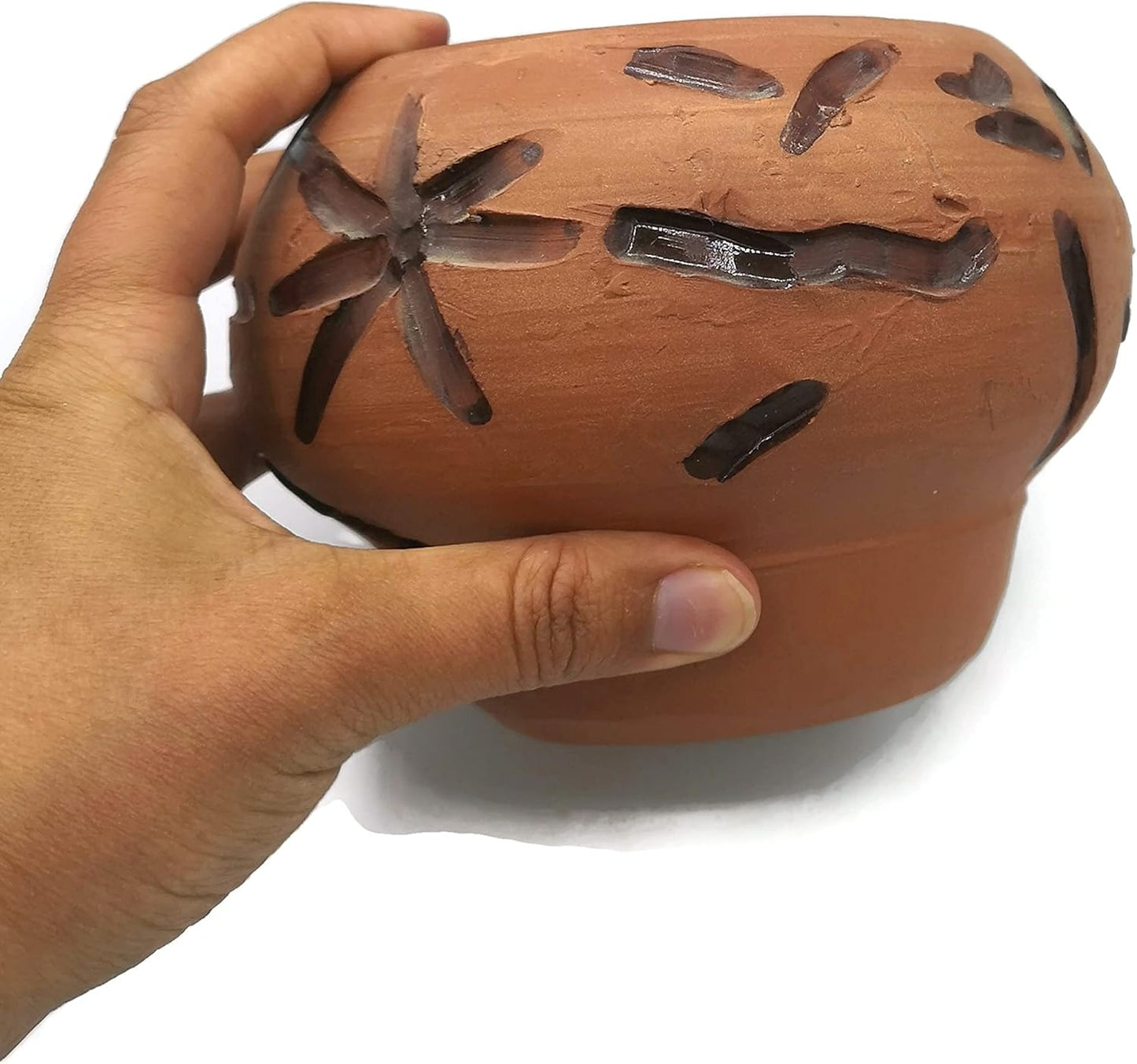 Terracotta Ceramic Cachepot Planter Pot For Succulents, Handcrafted Pottery, Office Desk Accessories Decor