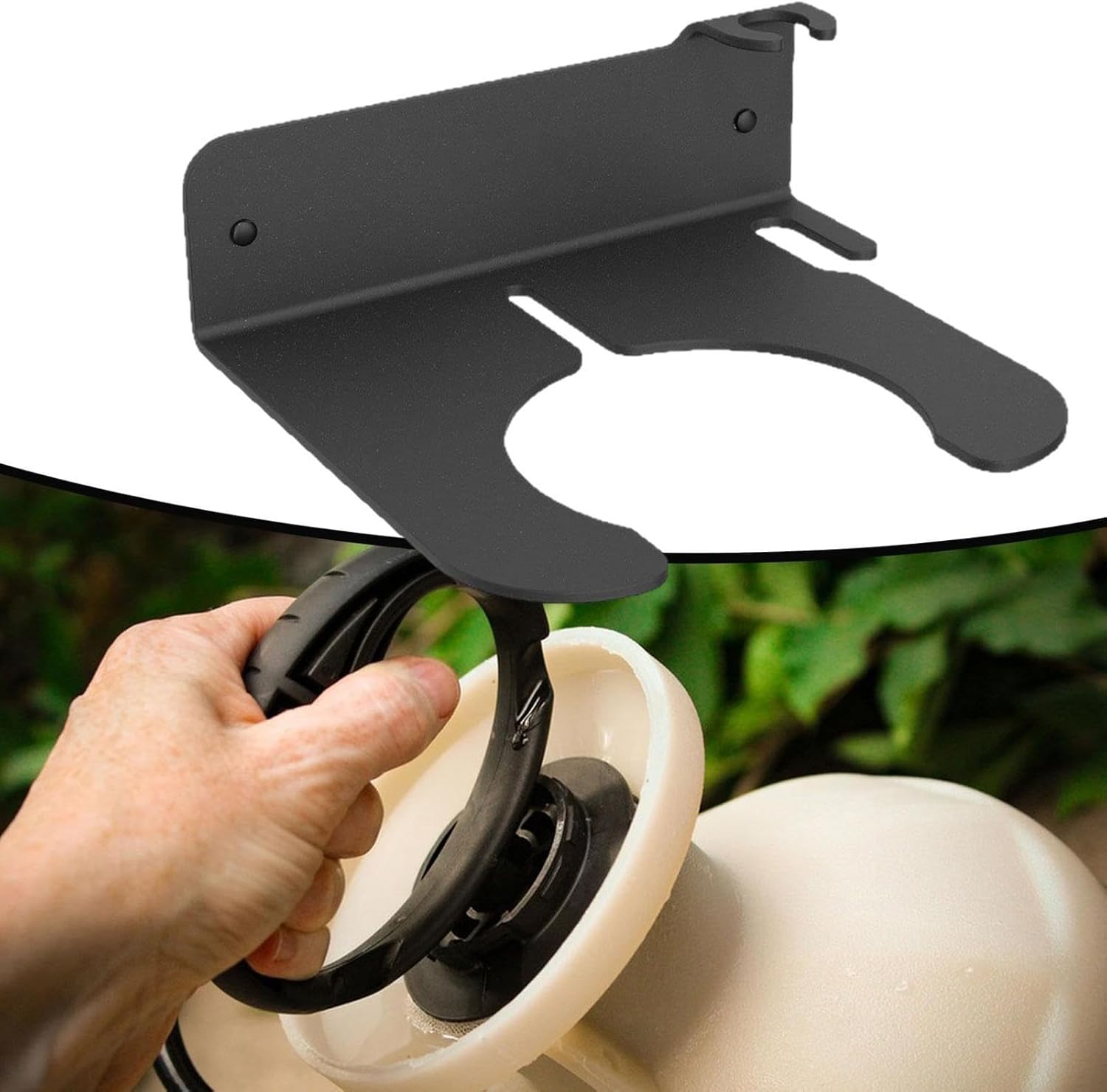 Garden Pump Sprayer Holder, Save Space Organizer Supply, Wall Mounted 