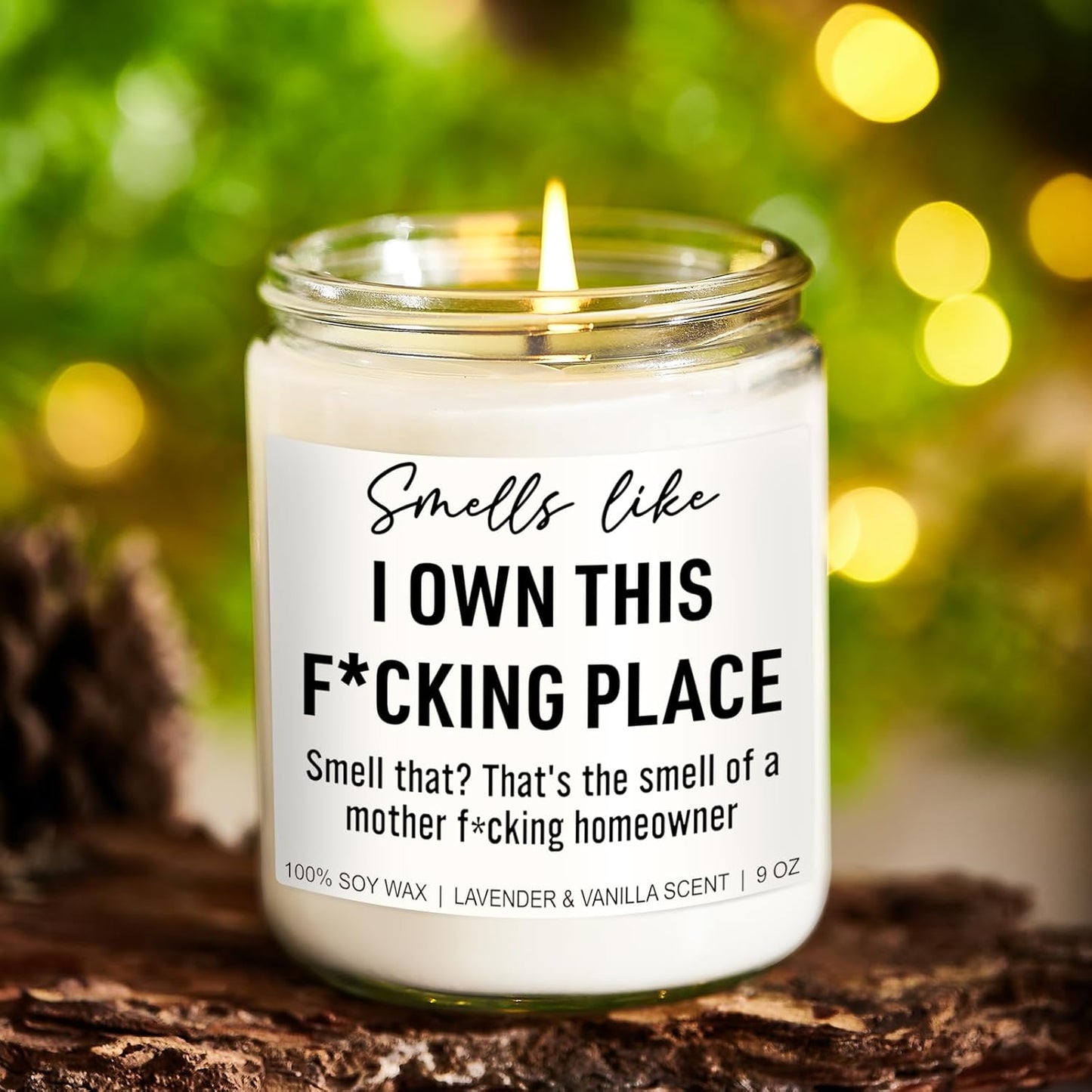 Funny Scented Candle, House Warming Gifts New Home, Housewarming Gifts for Women, Men, Couple, New Homeowner - First Apartment Essentials - Closing Presents for Home Buyers - 9 oz