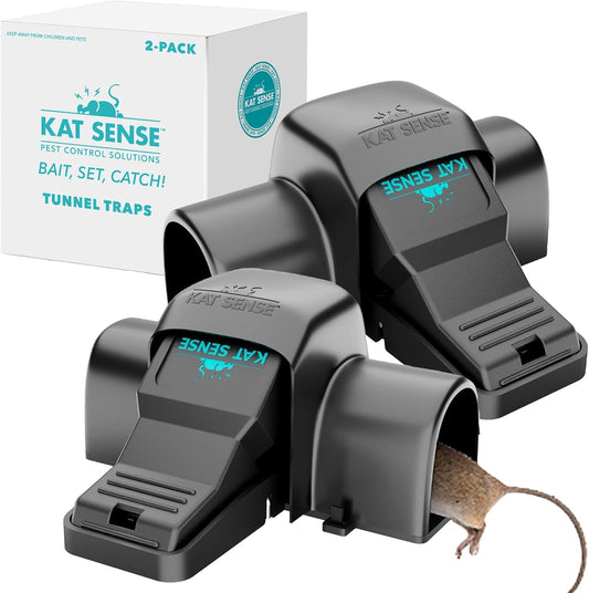 Kat Sense Covered Rat Trap & Chipmunk Trap, Prevents Accidental Trigge