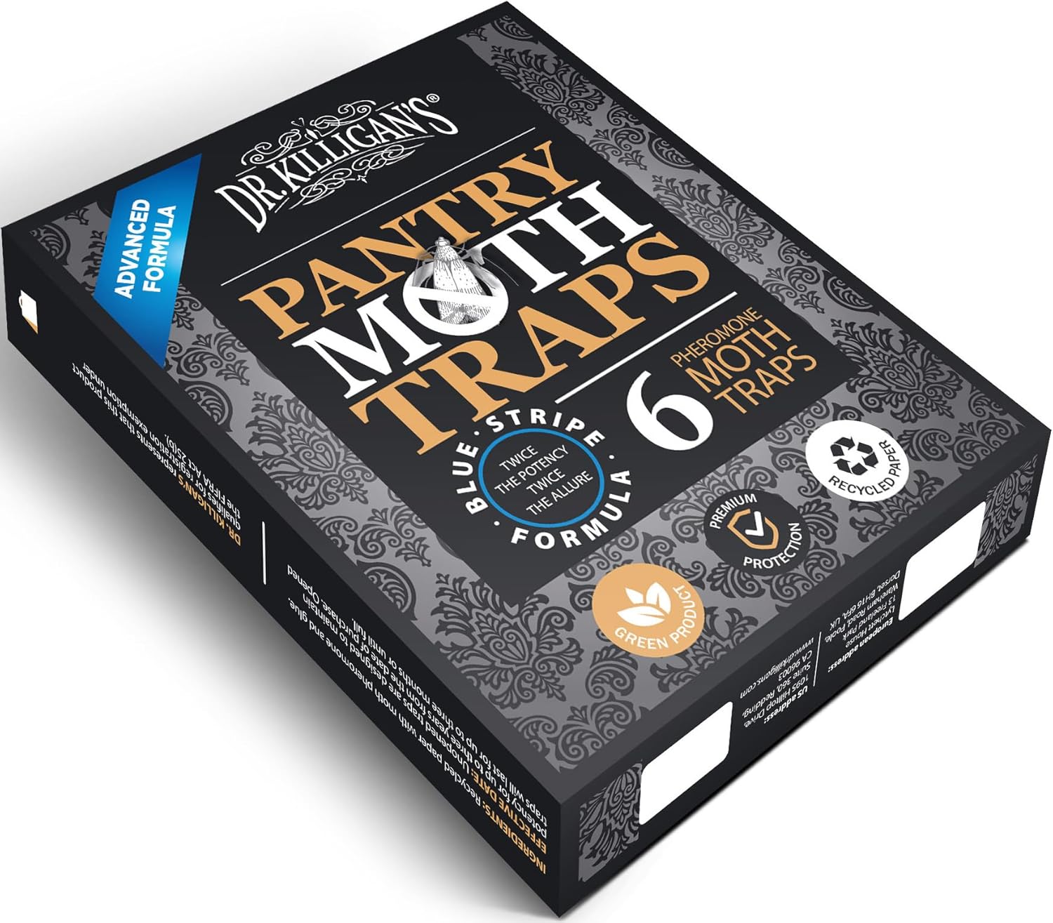 Dr. Killigan's Premium Double Potent Pantry Moth Traps with Pheromones