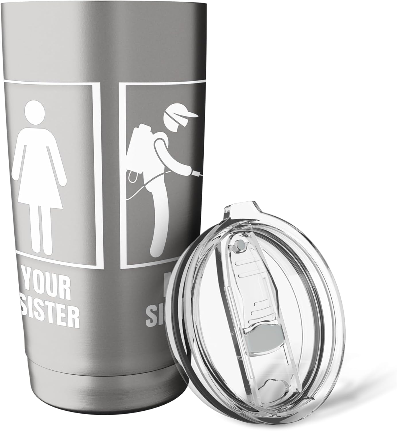 Pest Control Your Sister My Sister Funny Exterminator Stainless Steel Insulated Tumbler