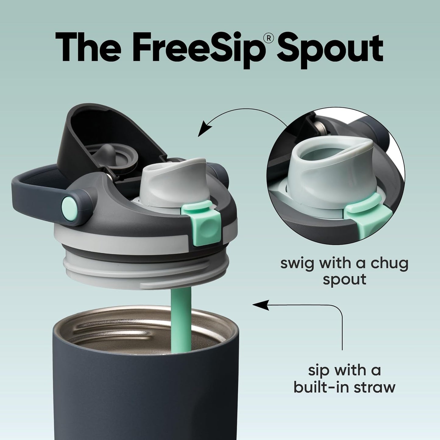 Owala FreeSip Sway Insulated Stainless Steel Water Bottle with Two-Way